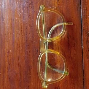 Vintage eye glasses frames yellow